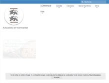 Tablet Screenshot of internet-normandie.eu